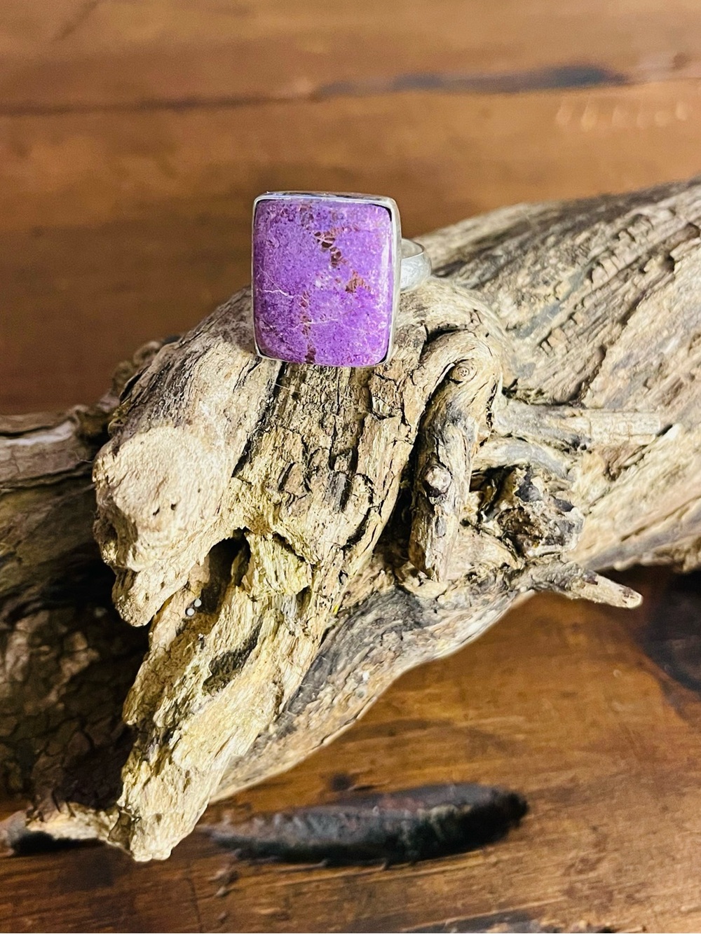 Purpurite Jasper 925 Sterling Silver Ring